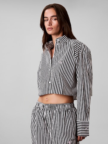 Calvin Klein Schlafshirt in Schwarz: Vorderseite