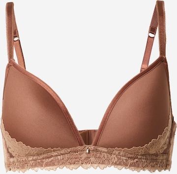 Mey T-shirt Bra in Brown: front