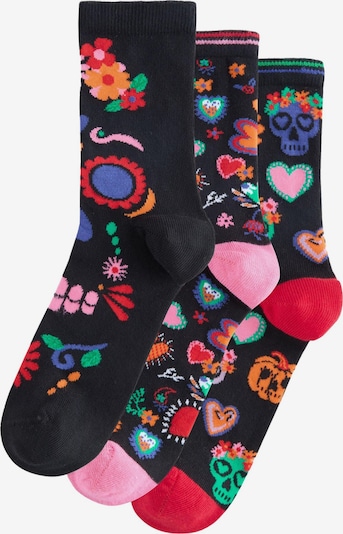 Next Socken in orange / pink / rosa / schwarz, Produktansicht