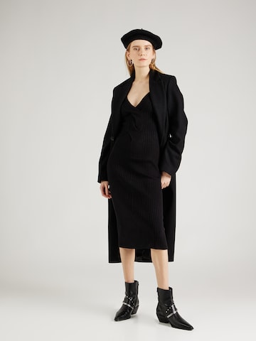 DKNY - Vestido de malha em preto