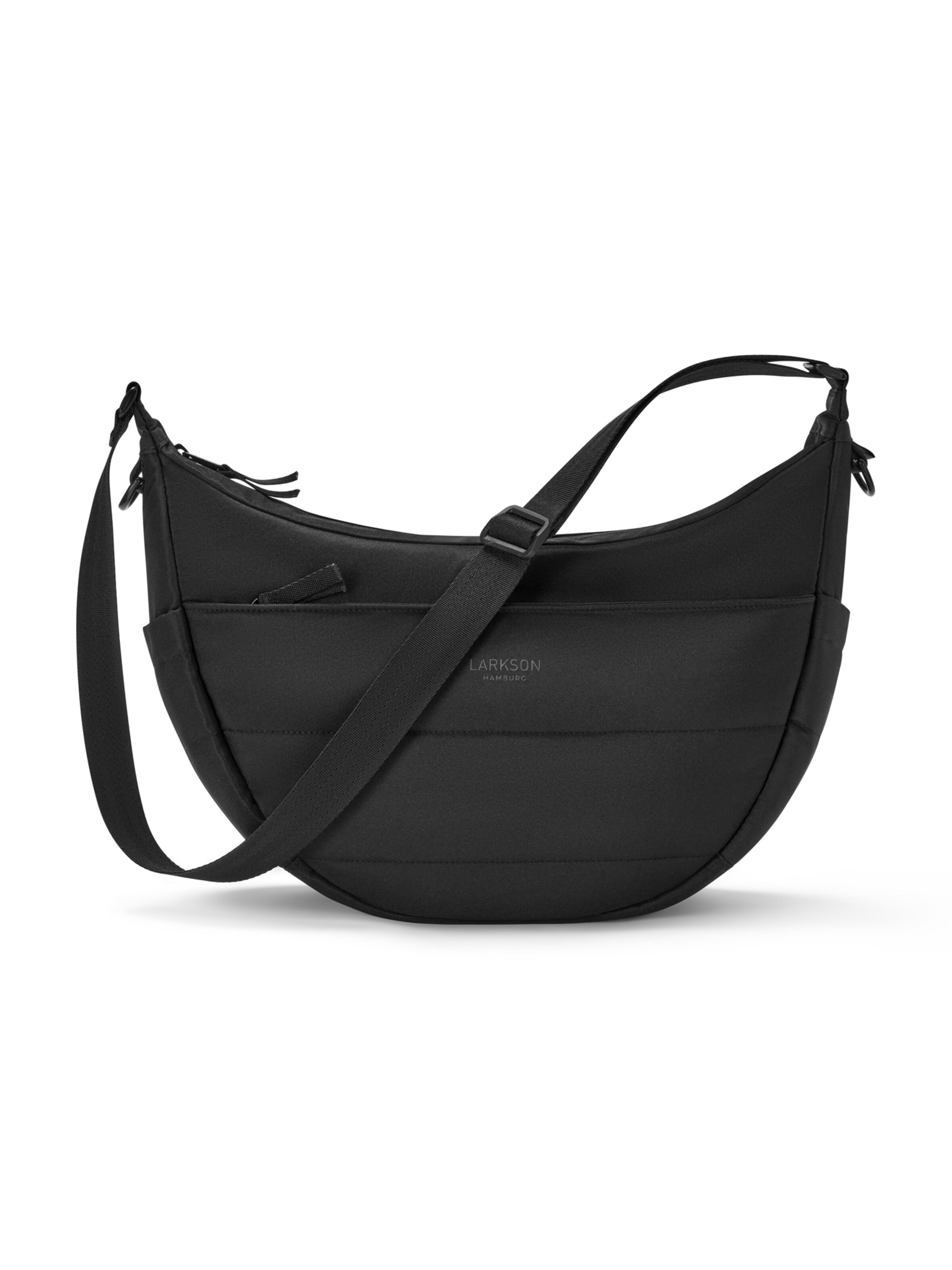 LARKSON Чанта за през рамо тип преметка 'Emma' в черно: отпред