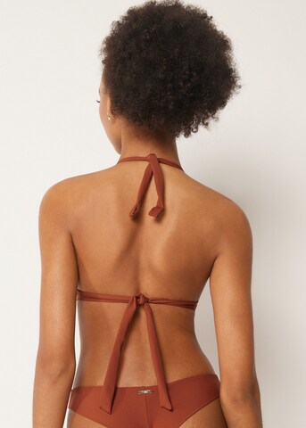 CALZEDONIA Triangle Bikini Top 'Premium Fit' in Brown