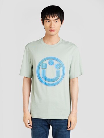 HUGO T-shirt 'Nakoree' i grön: framsida