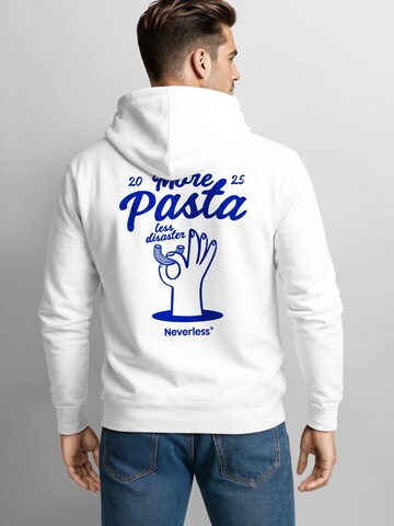 Neverless Sweatshirt 'More Pasta' in White
