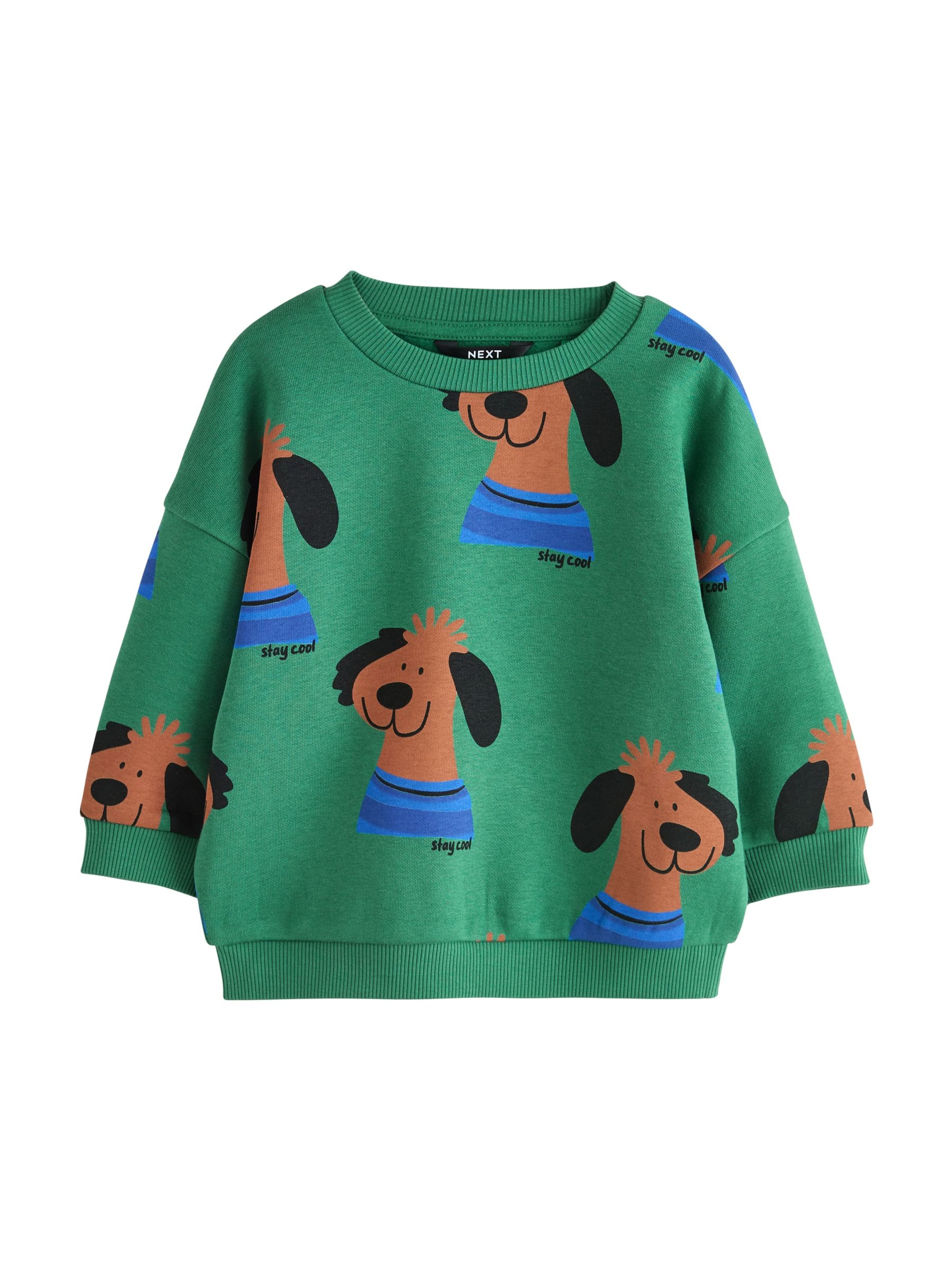 Next Sweatshirt i grøn: forside