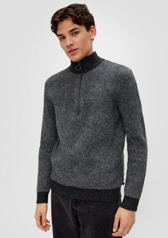 QS Pullover in Schwarz: Vorderseite