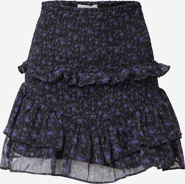 Neo Noir Skirt 'Mata Garden Dream' in Purple: front