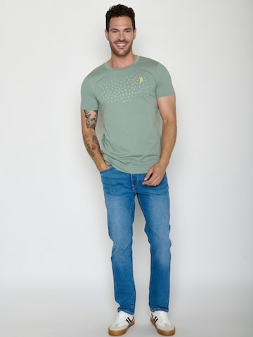 T-Shirt 'Guide Lifestyle Boulderer' GREENBOMB en vert