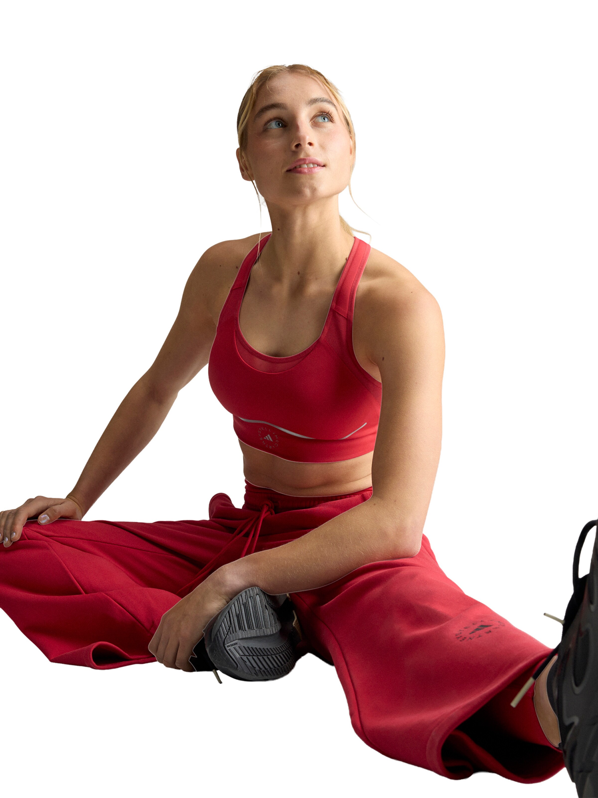 ADIDAS BY STELLA MCCARTNEY Бюстие Спортен сутиен в червено
