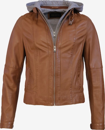 JCC Lederjacke in Braun: Vorderseite