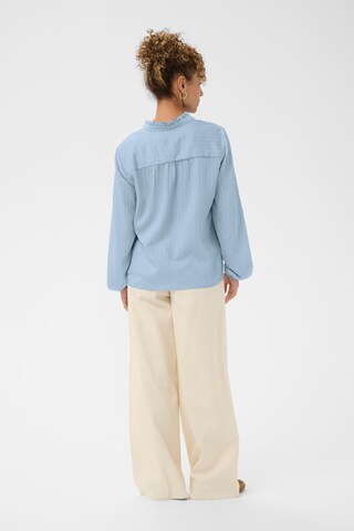 Chemisier 'CRBirthe' Cream en bleu