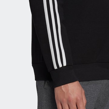 ADIDAS SPORTSWEAR Athletic Sweatshirt 'Essentials Fleece 3-Stripes' in Black