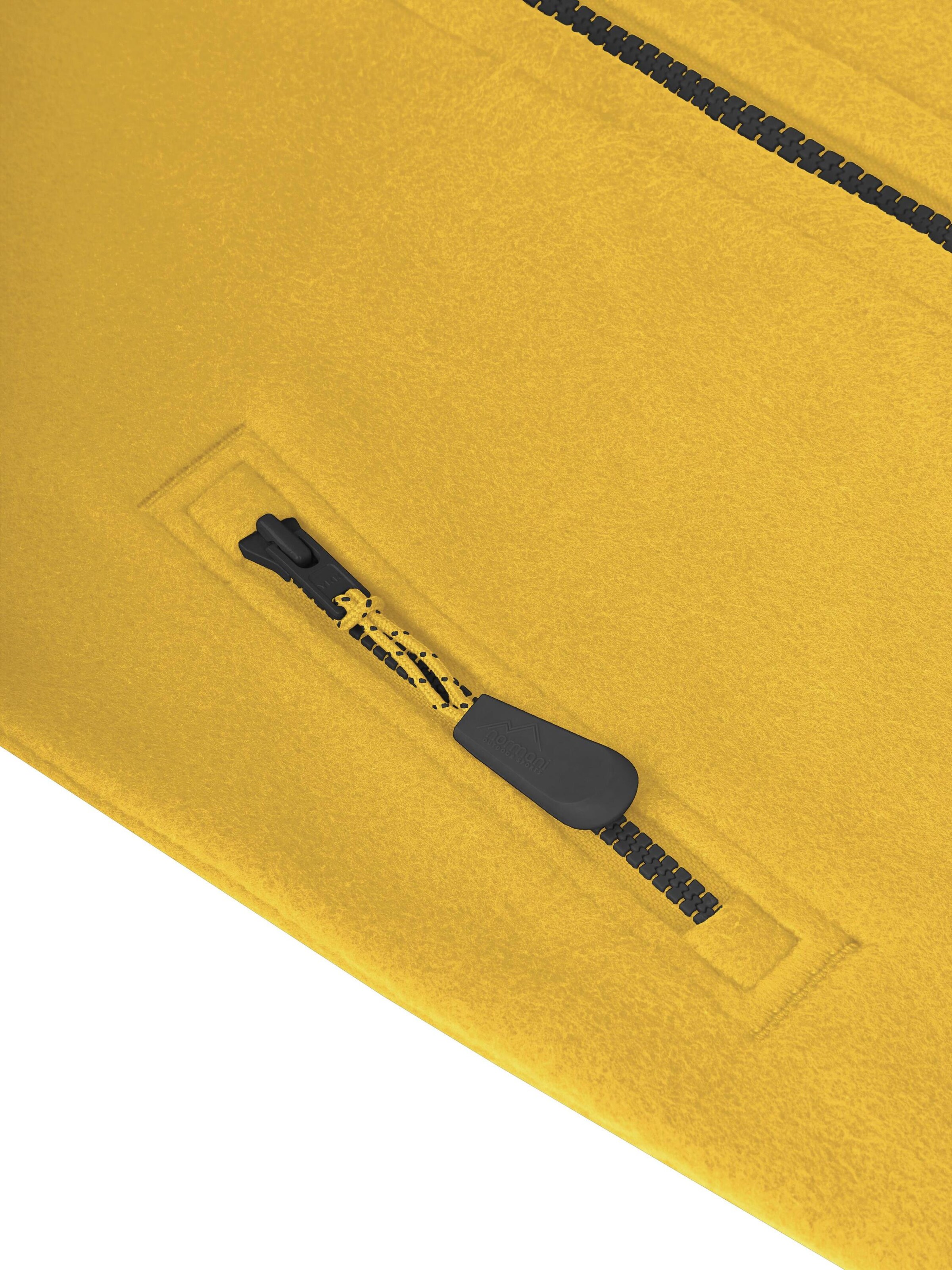 normani Fleece jas in Geel