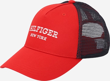 Casquette TOMMY HILFIGER en rouge : devant