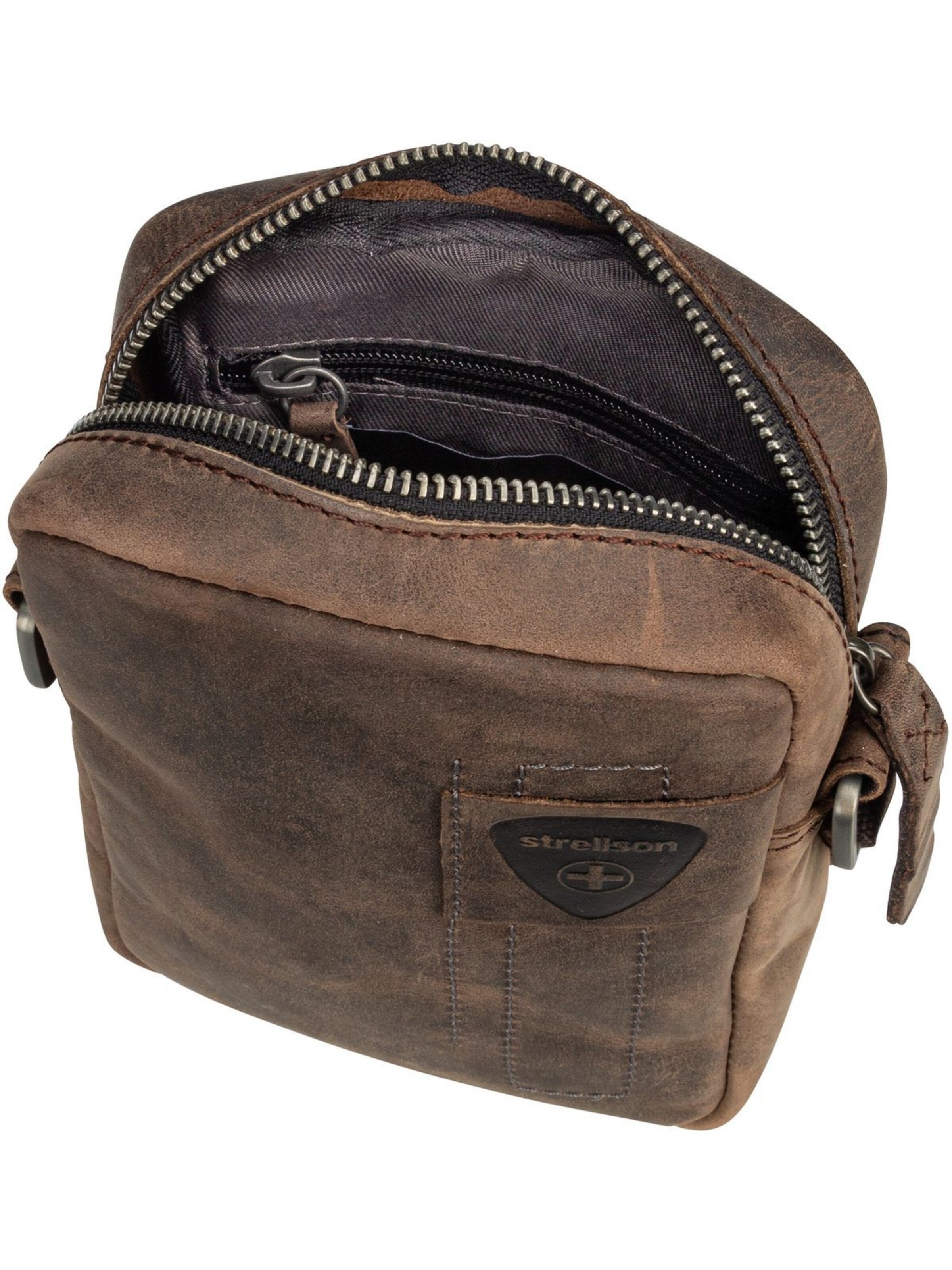 STRELLSON Schoudertas 'Richmond Clint' in Bruin