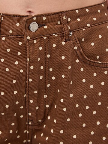 Baggy Jean 'POLKA BAGGY LOW RISE JEANS' IT'S BASIC en marron