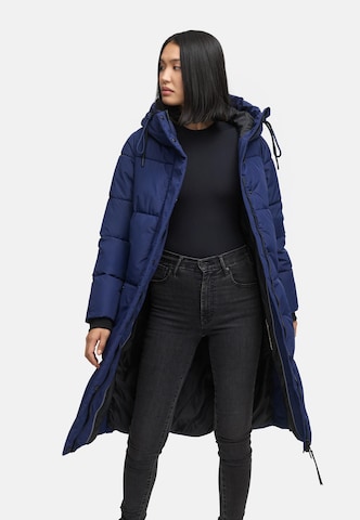 MARIKOO Wintermantel 'Michikoo XVI' in Blauw: voorkant