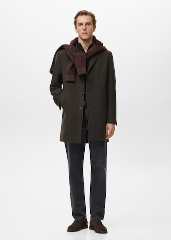 MANGO MAN Between-Seasons Coat 'Hake' in Brown