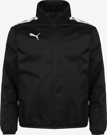 PUMA Sportjacke 'TeamLiga' in Schwarz: Vorderseite