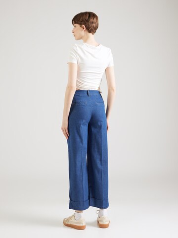 King Louie Wide Leg Jeans 'Lisa Chambray' in Blau