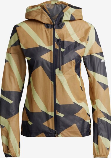 adidas Terrex Veste de sport en noisette / jaune clair / noir, Vue avec produit