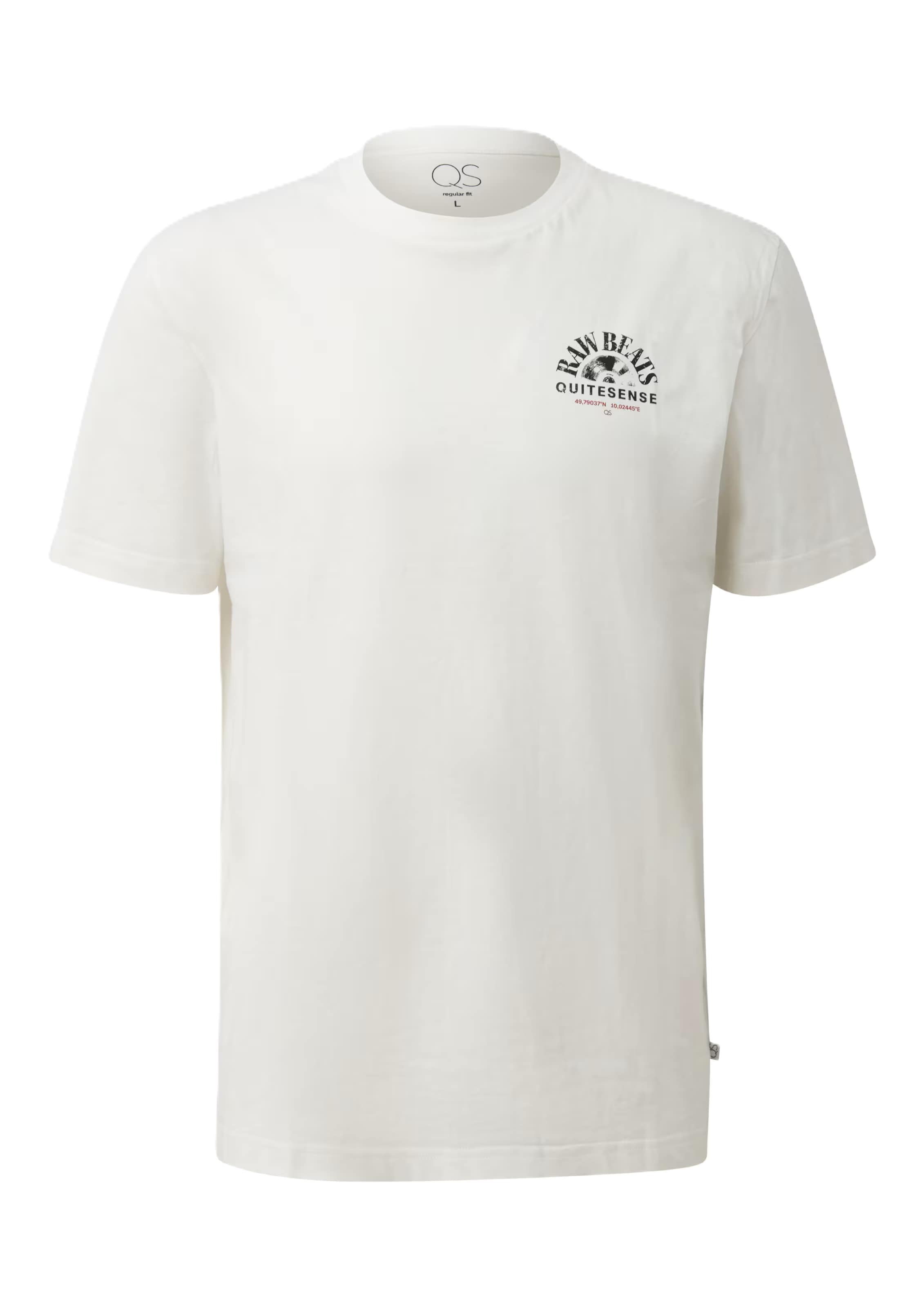 T-Shirt QS en beige : devant