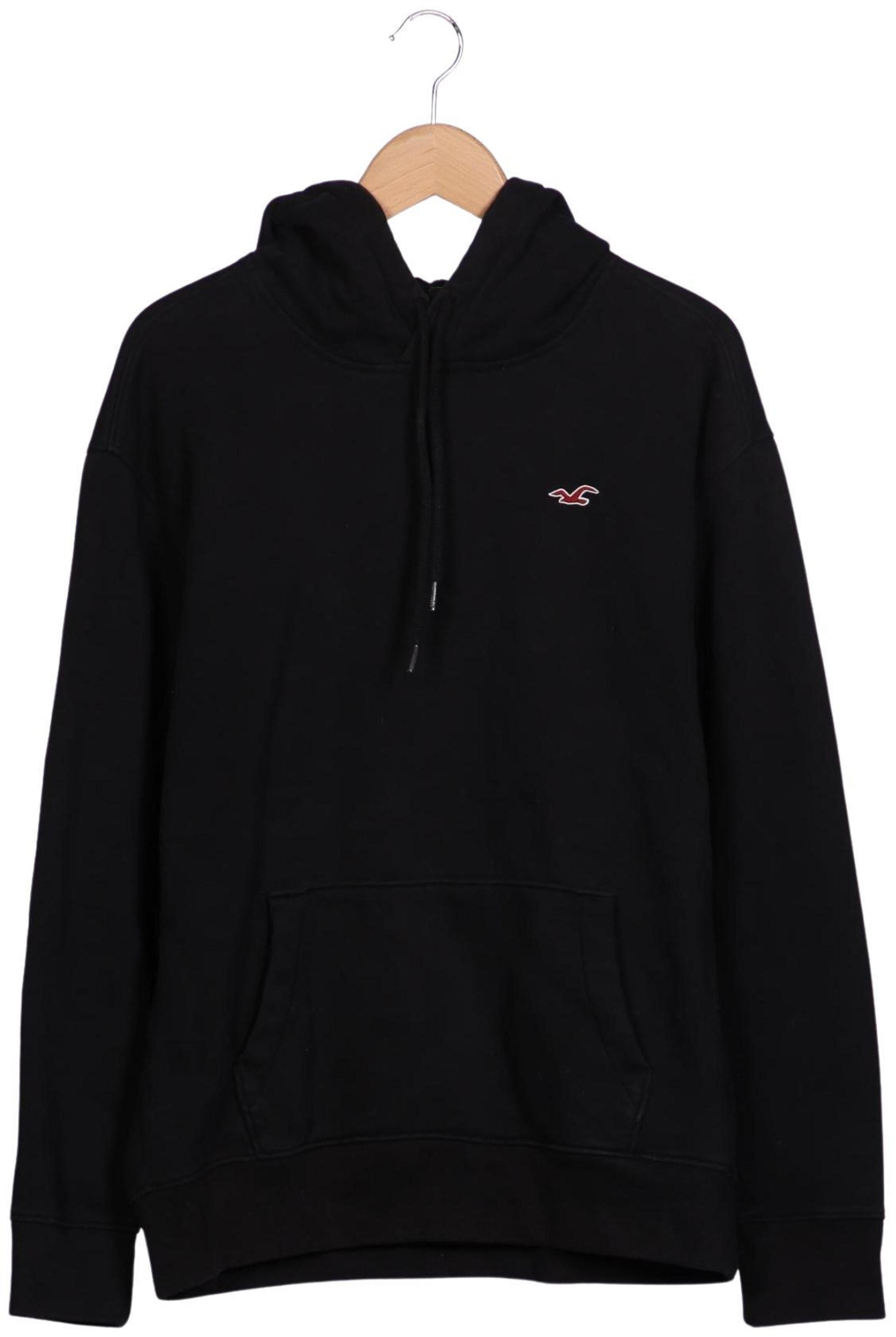HOLLISTER Sweatshirt & Zip-Up Hoodie in L in Black: front