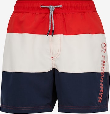 Shorts de bain QS en bleu : devant