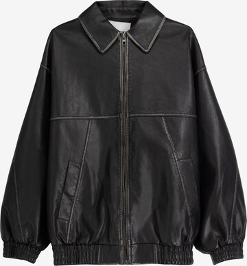 Bershka Between-season jacket in Black: front