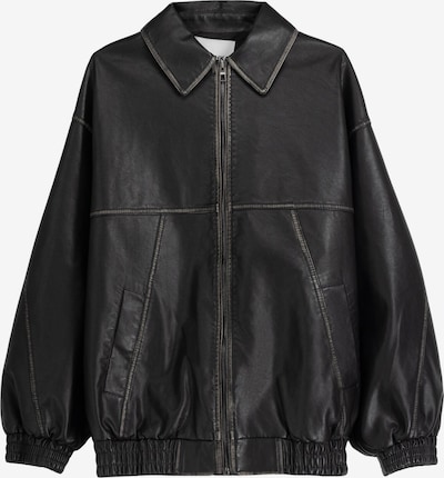 Bershka Prehodna jakna | črna barva, Prikaz izdelka