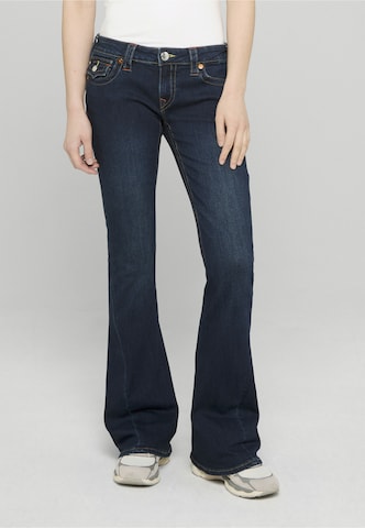 True Religion Flared Jeans in Blauw: voorkant