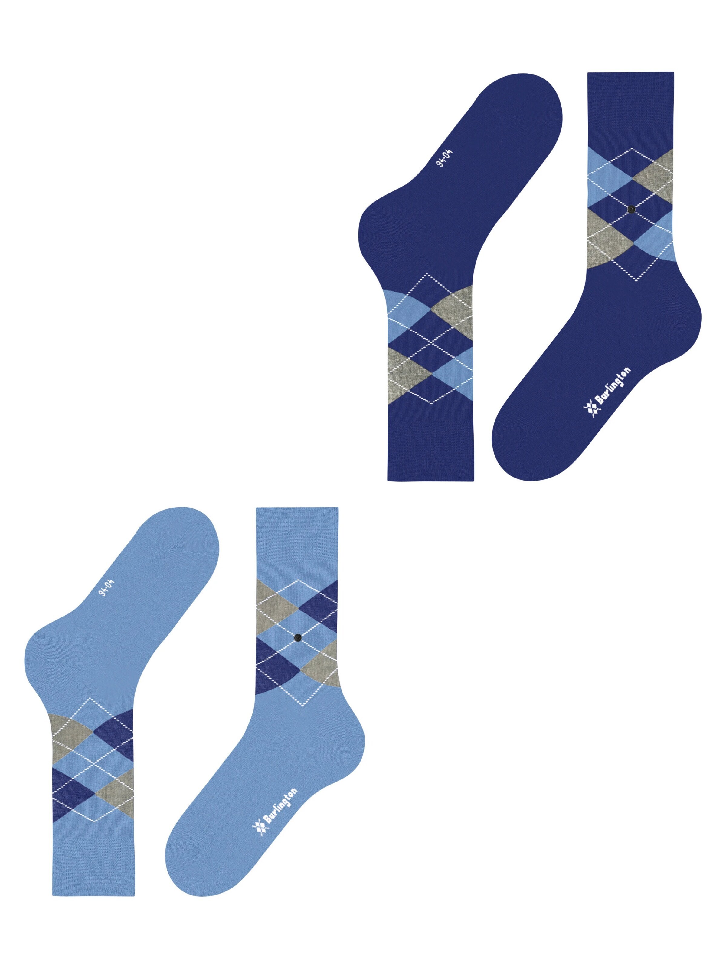 BURLINGTON Socks 'Everyday Argyle' in Blue