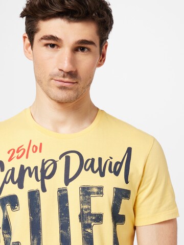 CAMP DAVID Tričko – žlutá