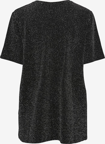 PIECES - Camiseta talla grande 'Lina' en negro