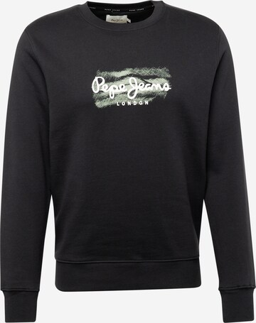 Pepe Jeans Sweatshirt 'Robinson' in Black: front