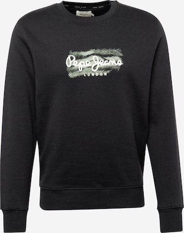 Pepe Jeans Sweatshirt 'Robinson' i svart: framsida