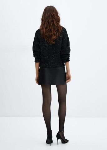 MANGO Knit Cardigan in Black