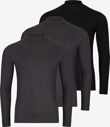 Ragman Shirt 'Basic' in Grey: front