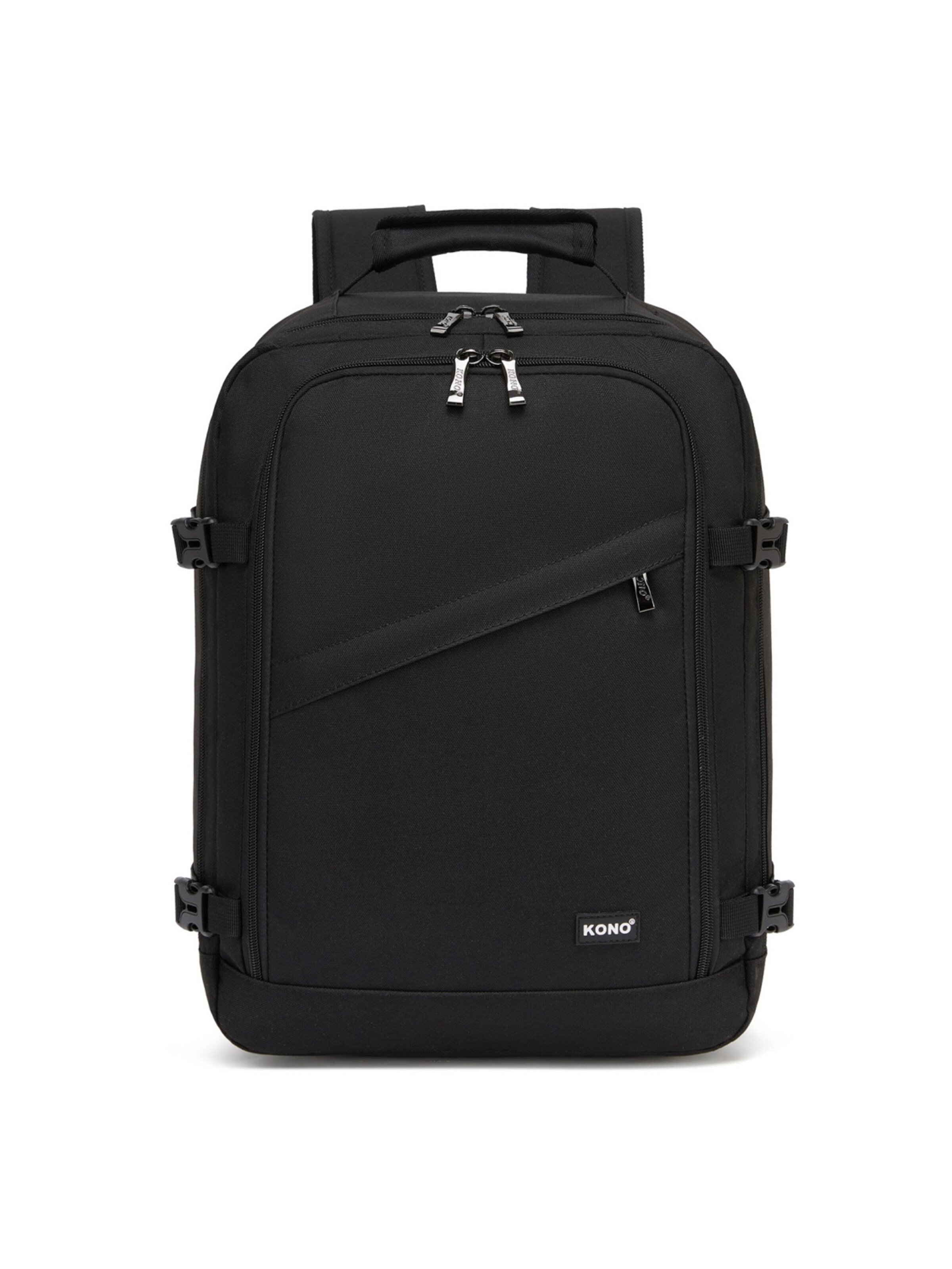 Kono Rucksack‌‌‌‌‌ in Schwarz: Vorderseite