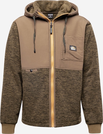 Hurley Funktionele fleece-jas 'HURON BURRITO' in Groen: voorkant