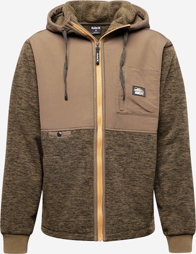 Hurley Athletic fleece jacket 'HURON BURRITO' in Khaki / Olive, Item view