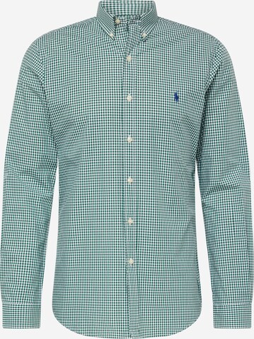 Chemise Polo Ralph Lauren en vert : devant