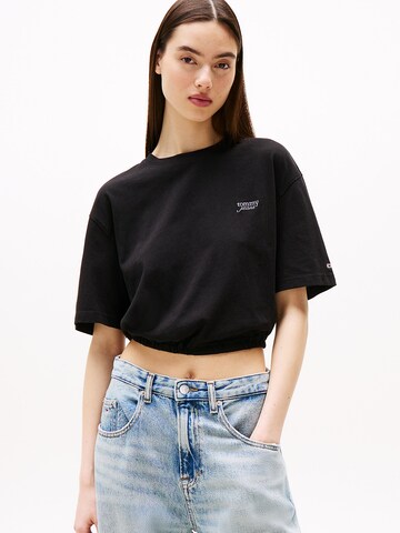 Tommy Jeans Shirt in Black: front