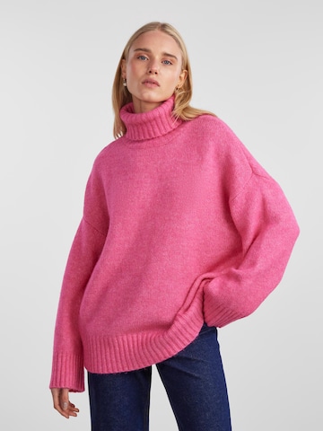 PIECES Sweter 'NANCY' w kolorze różowy: przód