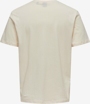 T-Shirt 'MAX' Only & Sons en blanc