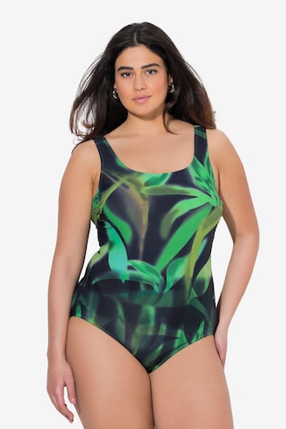 Ulla Popken Badpak in Groen: voorkant