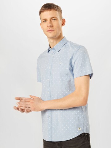 TOM TAILOR DENIM Regular fit Button Up Shirt in Blue: front