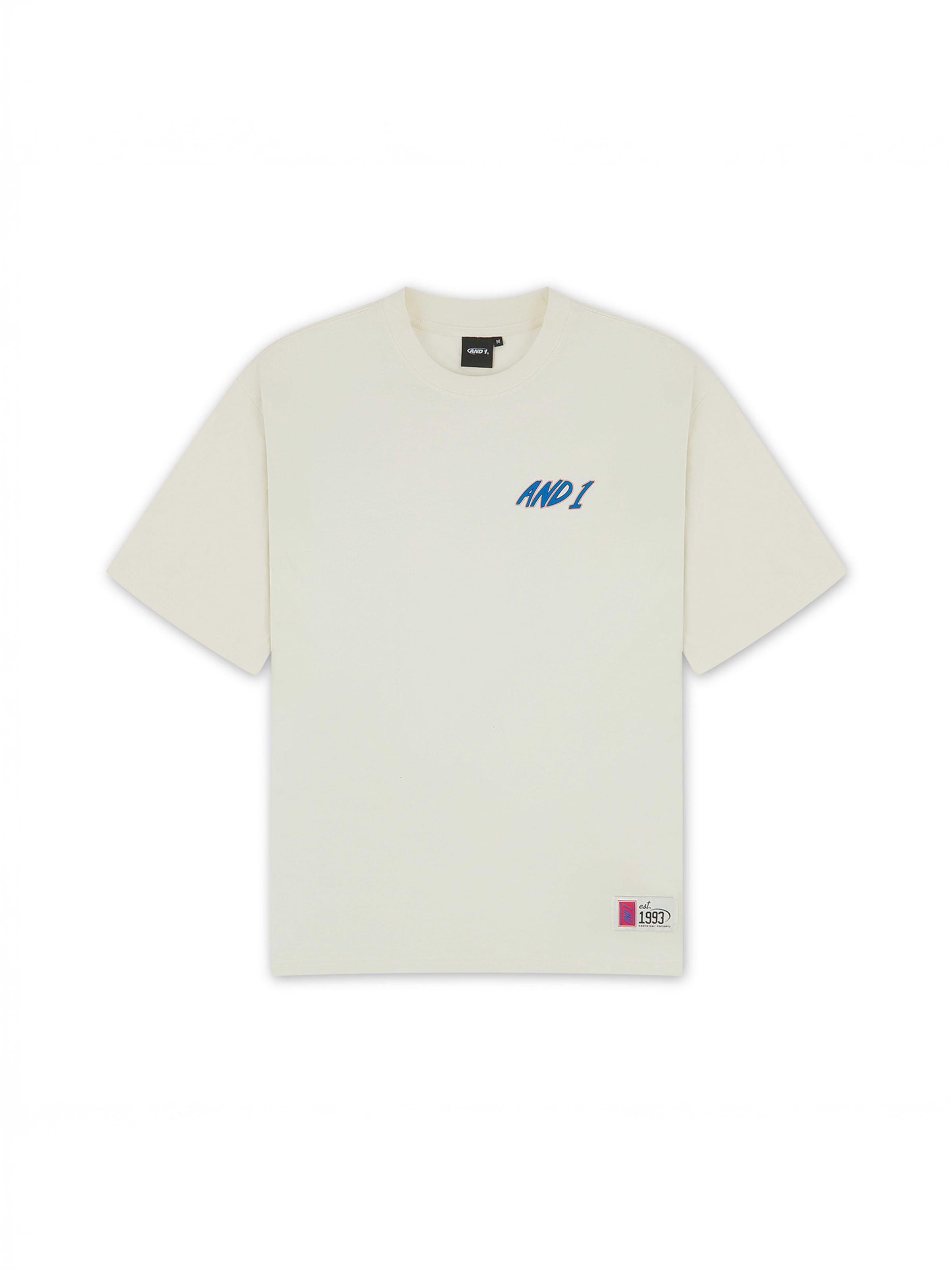 AND1 T-Shirt 'Streetball' in Beige: Vorderseite