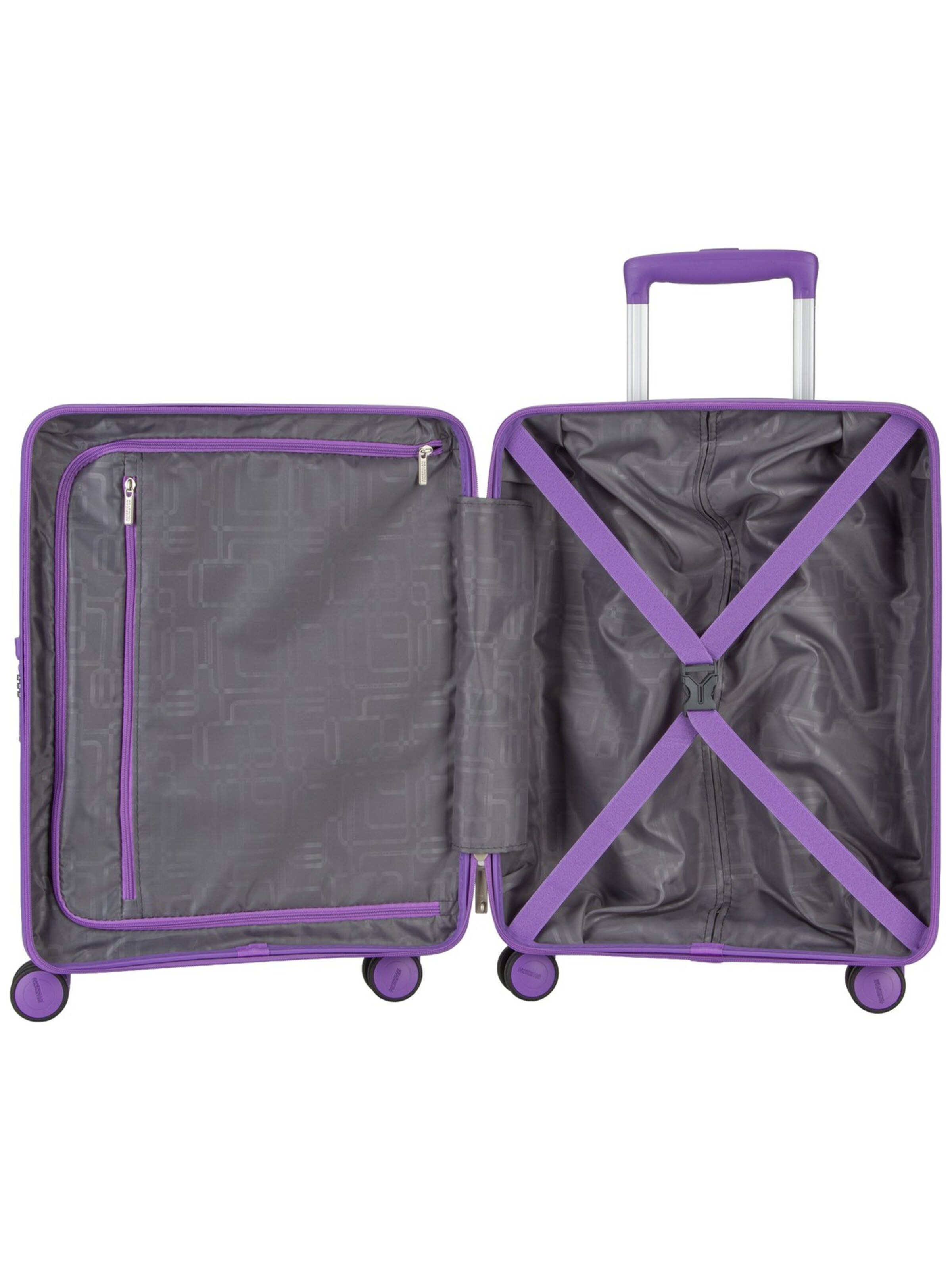 American Tourister Cart 'Diablast Spinner 55/20' in Purple