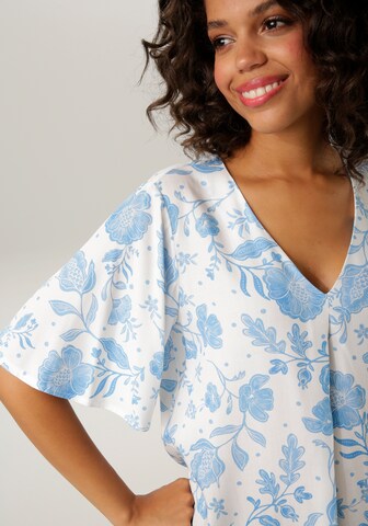 Aniston CASUAL Bluse in Blau